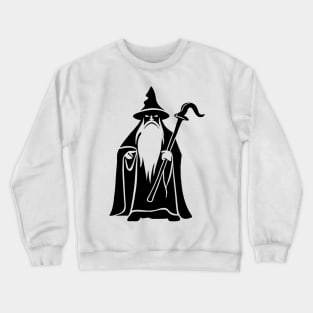 Minimalist Vector Human Wizard Crewneck Sweatshirt